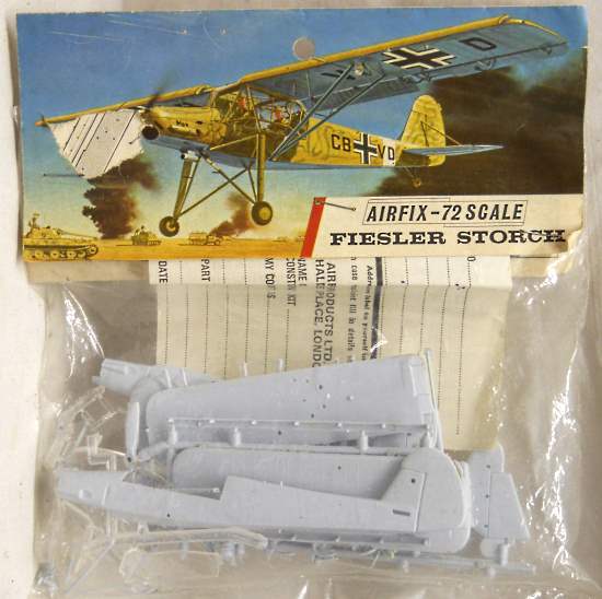 Airfix 1/72 Fieseler Storch Fi-156 - North African or Russian Campaigns - Bagged, 127 plastic model kit